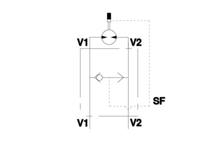 Клапан для гидромотора VSBF 1/2'' OMS (V0334)