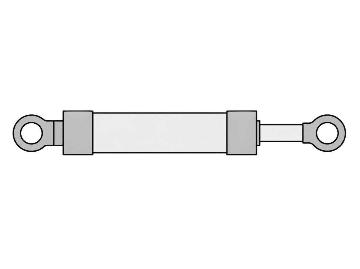 Цилиндр ковша 242-6855 без трубок CAT324DL