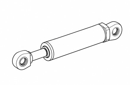 Гидроцилиндр рукояти TEREX 6111069M91