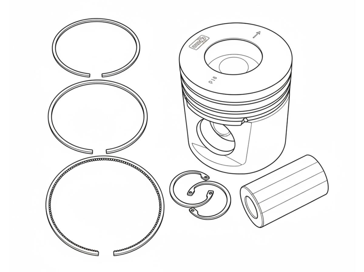 Комплект прокладок нижний Perkins T403046 (оригинал)